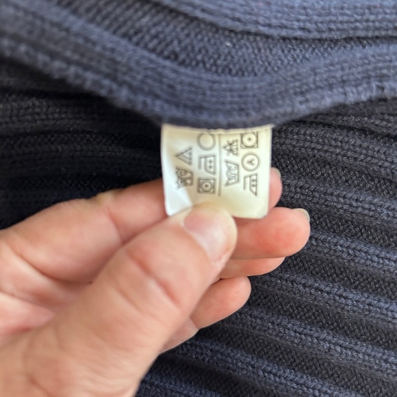 Ralph Lauren Chaps Blue and White V-Neck Sweater Pullover Men’s XL Y2K 90’s - Picture 10 of 10